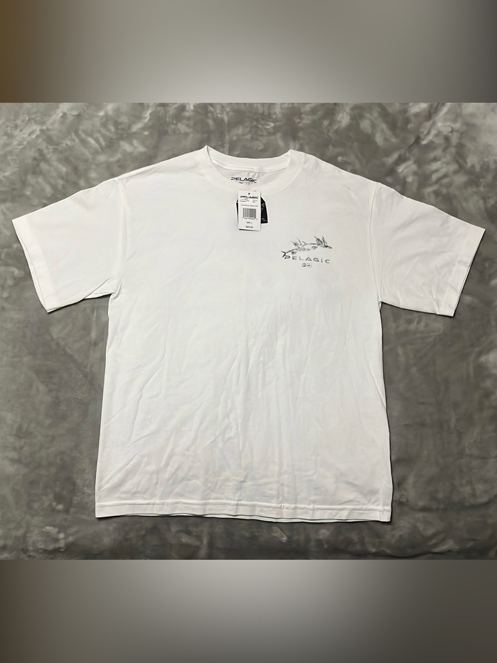Pelagic Dwight Hwang Oyotaku Fish Graphic T-Shirt White Youth L NWT